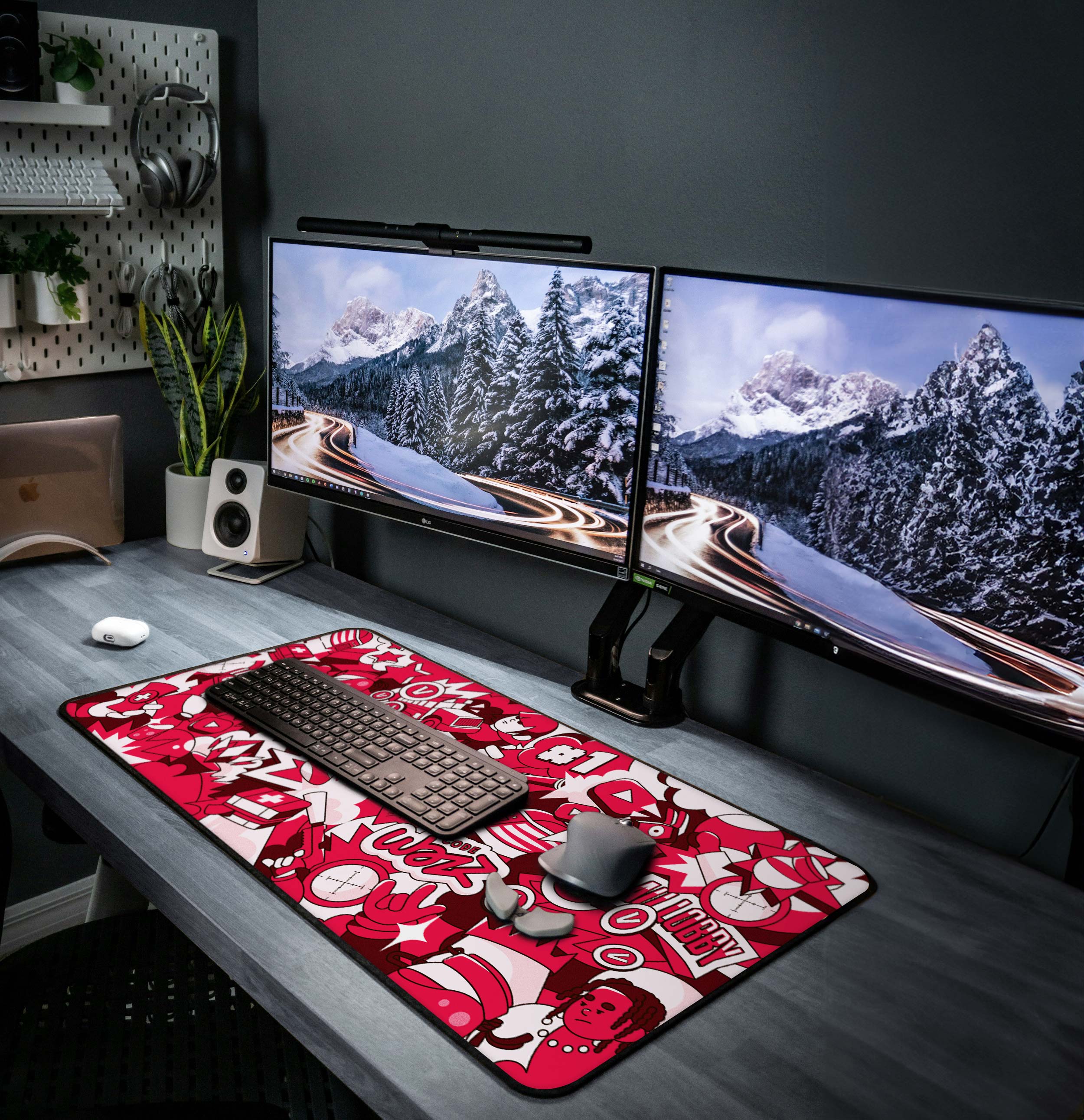 Tapis de souris "Team Zz" Rouge & Blanc