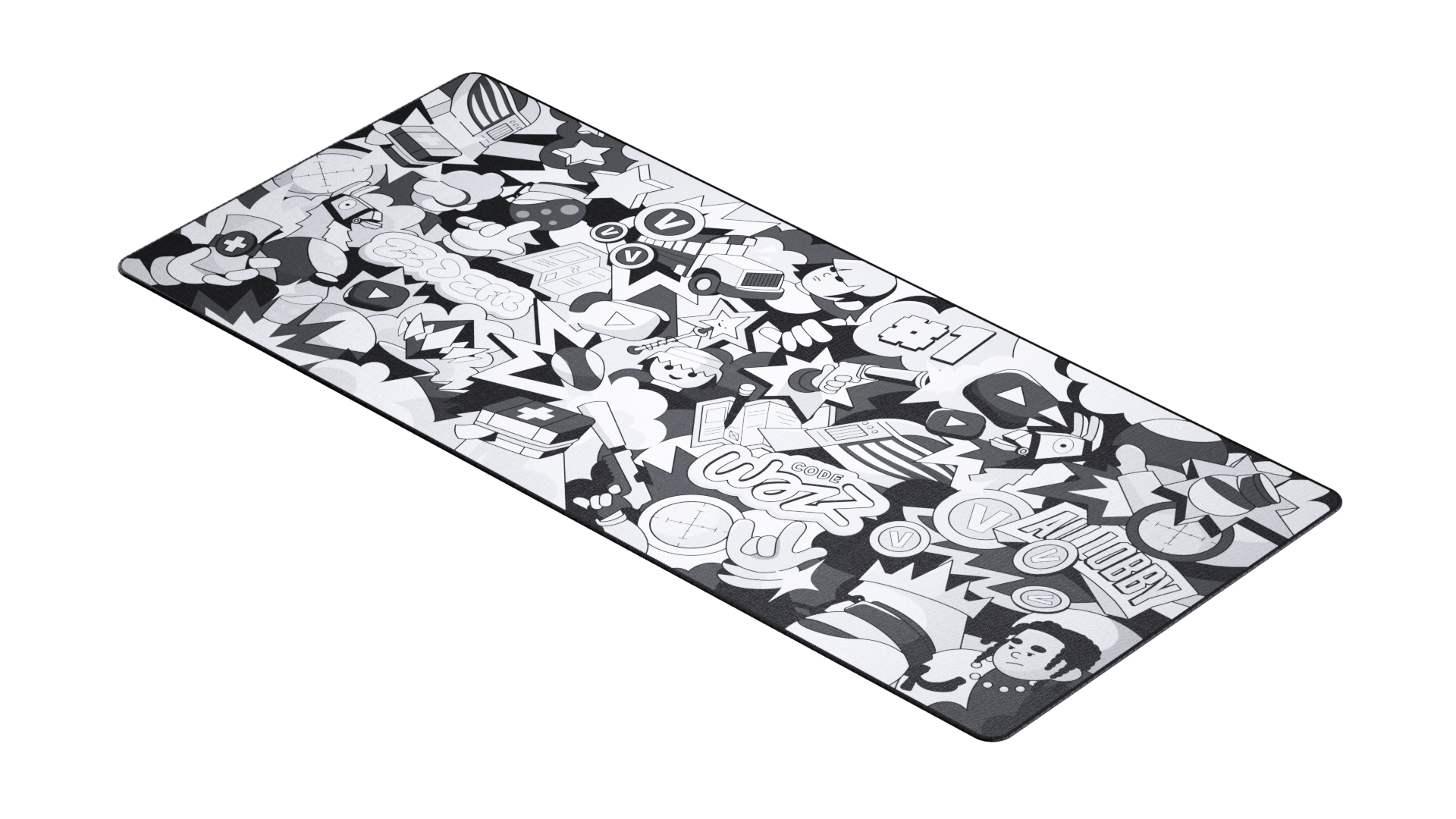 Tapis de souris "Team Zz" Noir & Blanc