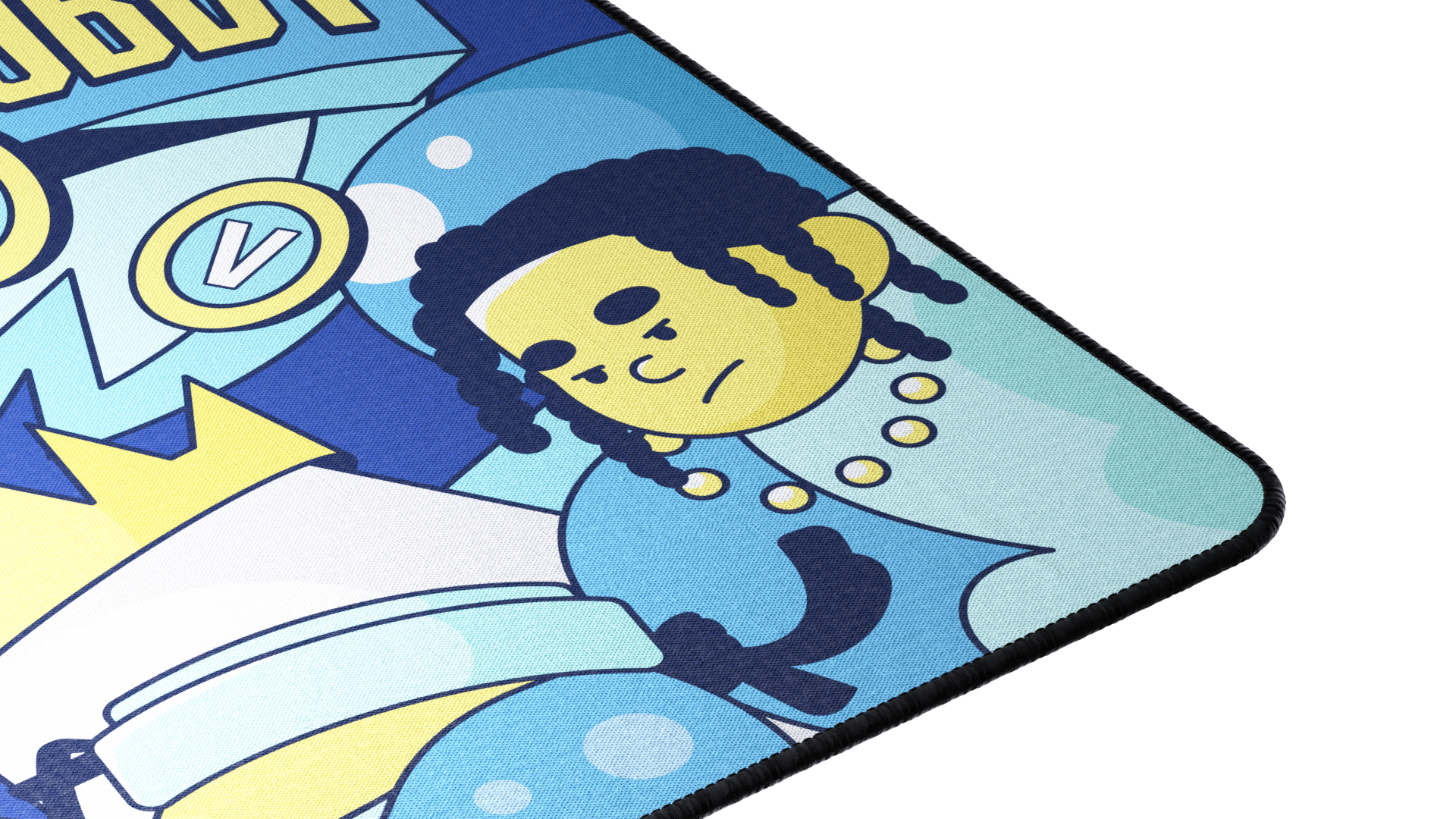 Tapis de souris "Team Zz" Bleu & Jaune